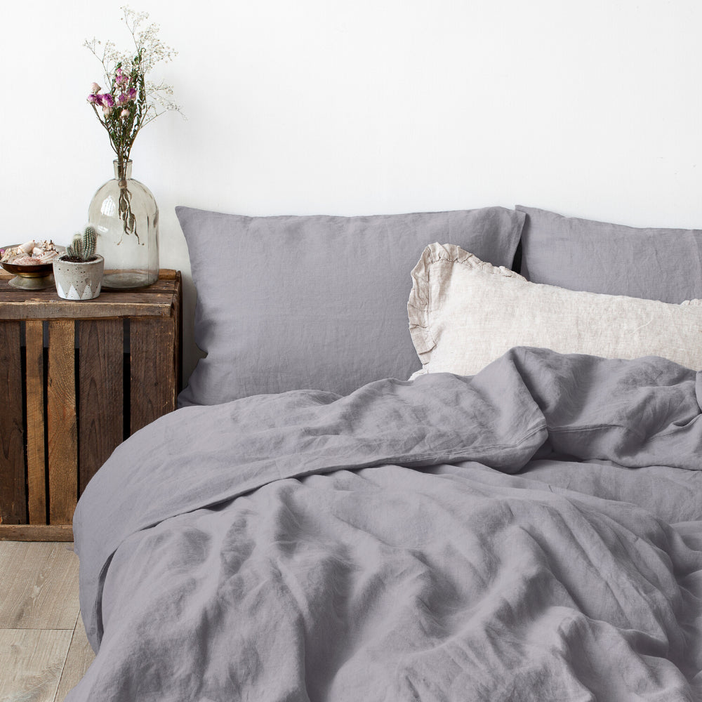 Hortaleza Linen Slumber Set – Bettbezüge aus nachhaltigem Leinen