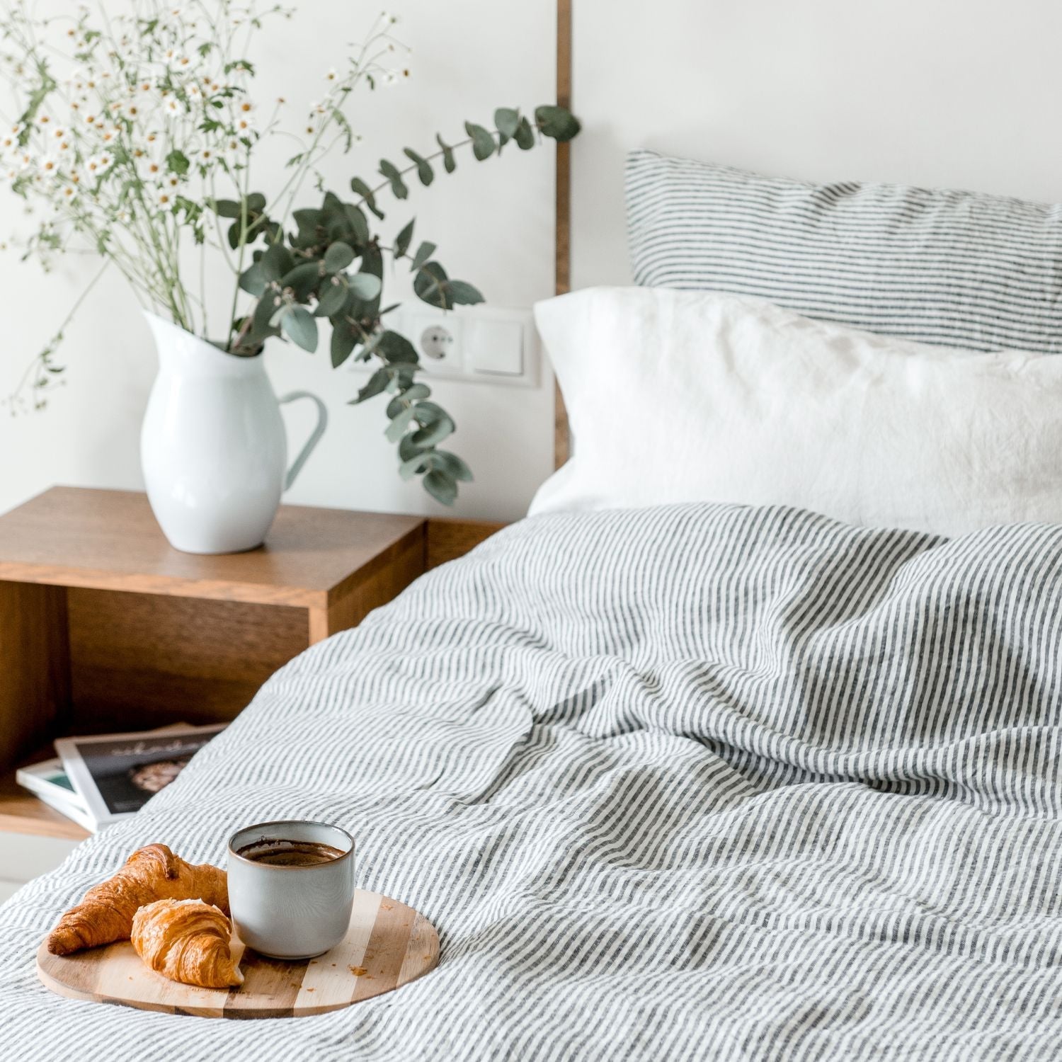 Ayamonte Bliss Leinenbettdecke – luxuriöse, steingewaschene Bettwäsche