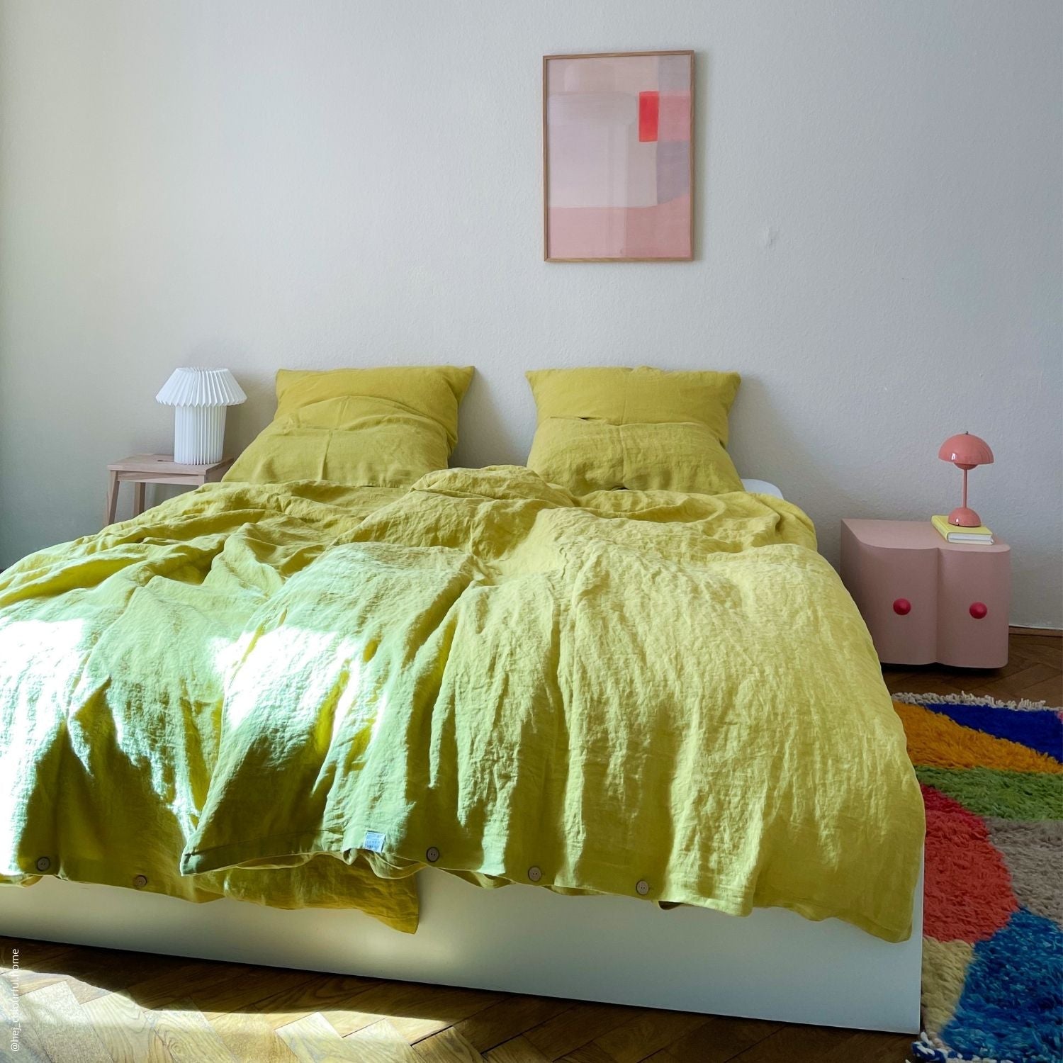 Cadaques Dreams Leinen-Ensemble – Ethisches Luxus-Bettwäscheset