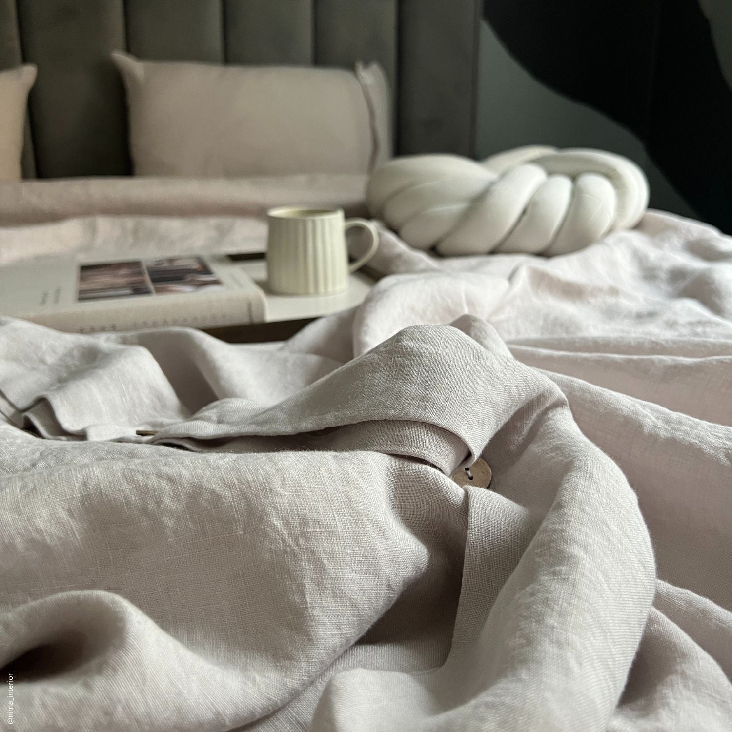 Oliva Linen Sleep Ensemble – Bettwäscheset aus nachhaltigem Leinen
