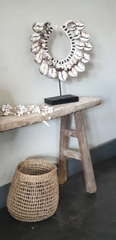 Alcobendas Tigermuschel-Halskette – Stammes-Statement-Stück