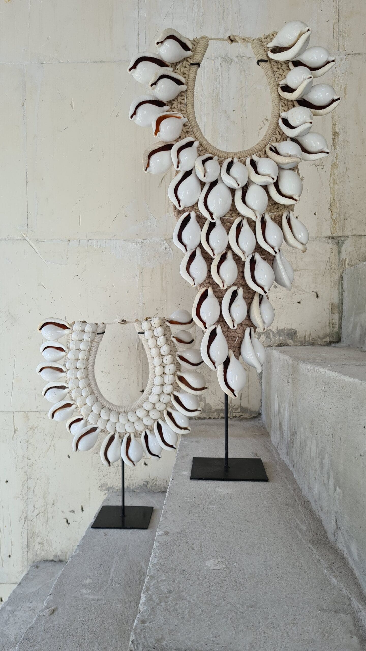 Las Salinas Muschelkette - Elegante weiße Tigermuschel