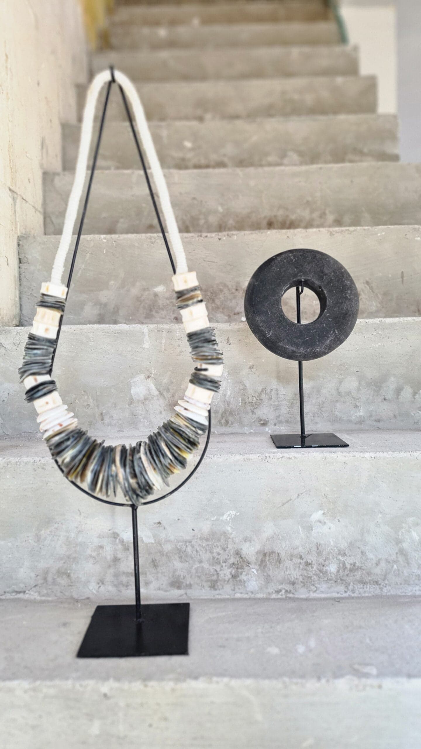 Jumilla-Halskette - scheibenförmige Perlen