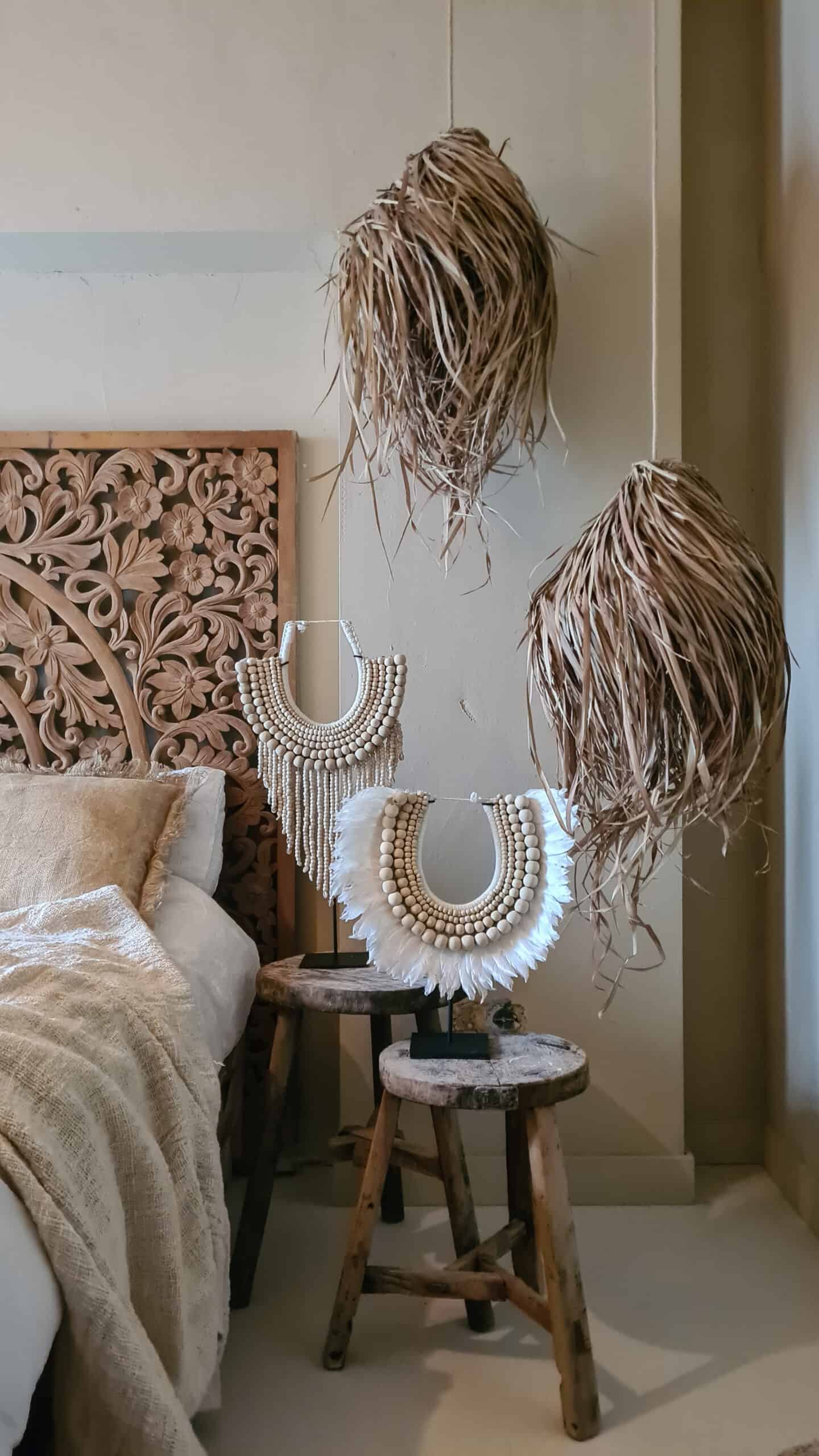 Arrecife Feder Halskette - Handgefertigte Tribal Halskette