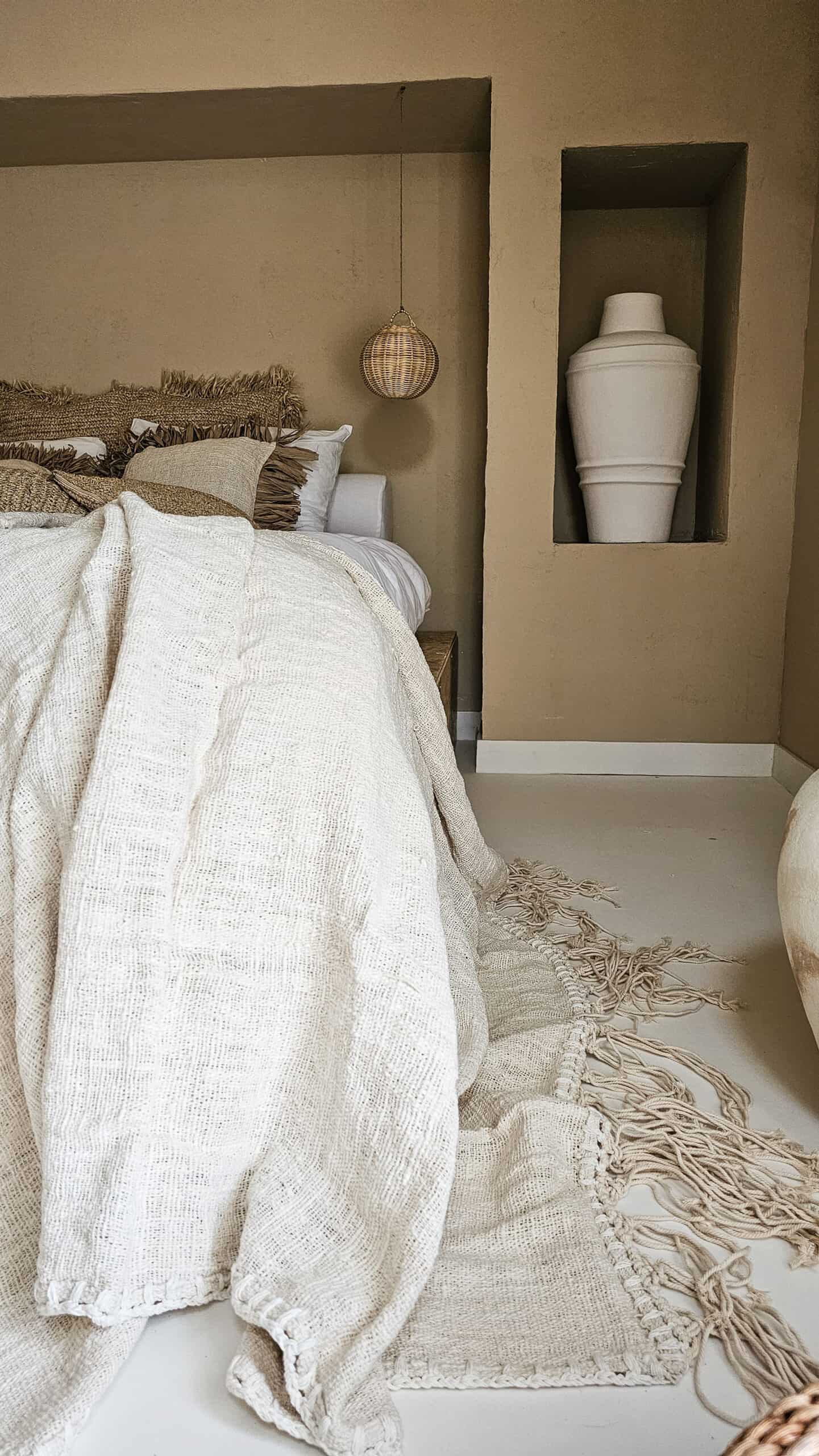 Aguimes Leinendecke - Grober Leinenüberwurf