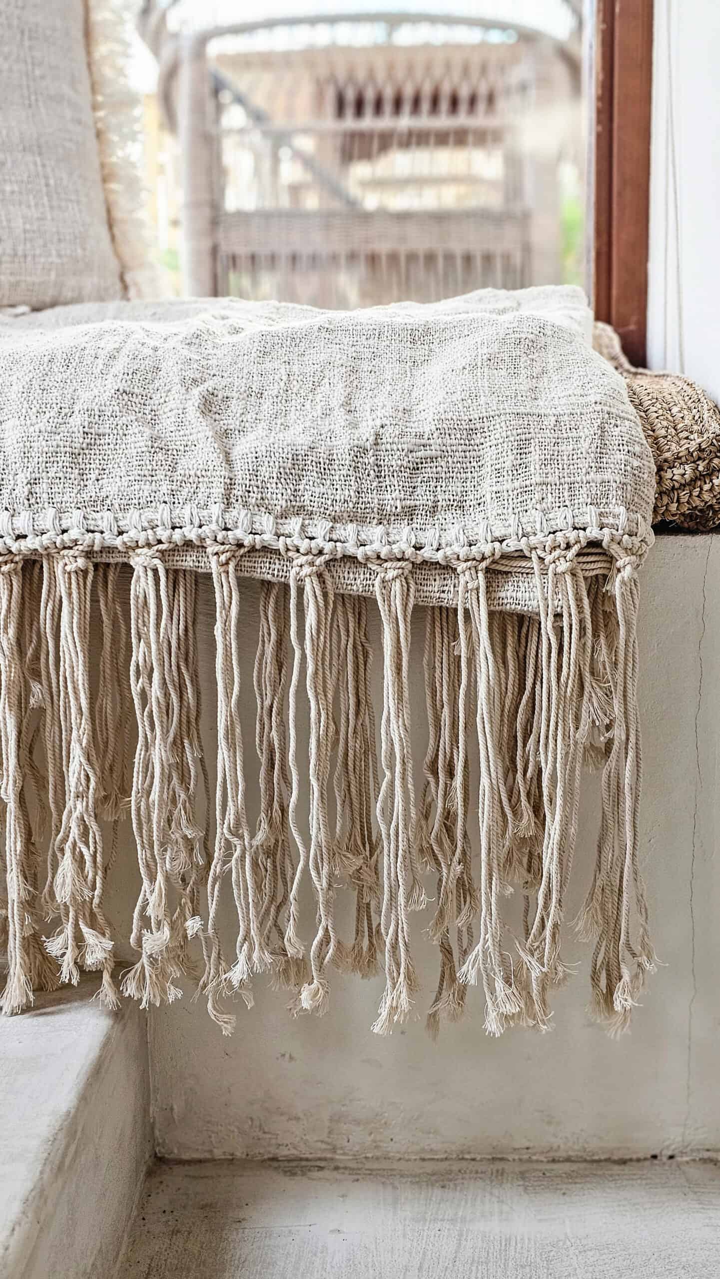 Aguimes Leinendecke - Grober Leinenüberwurf