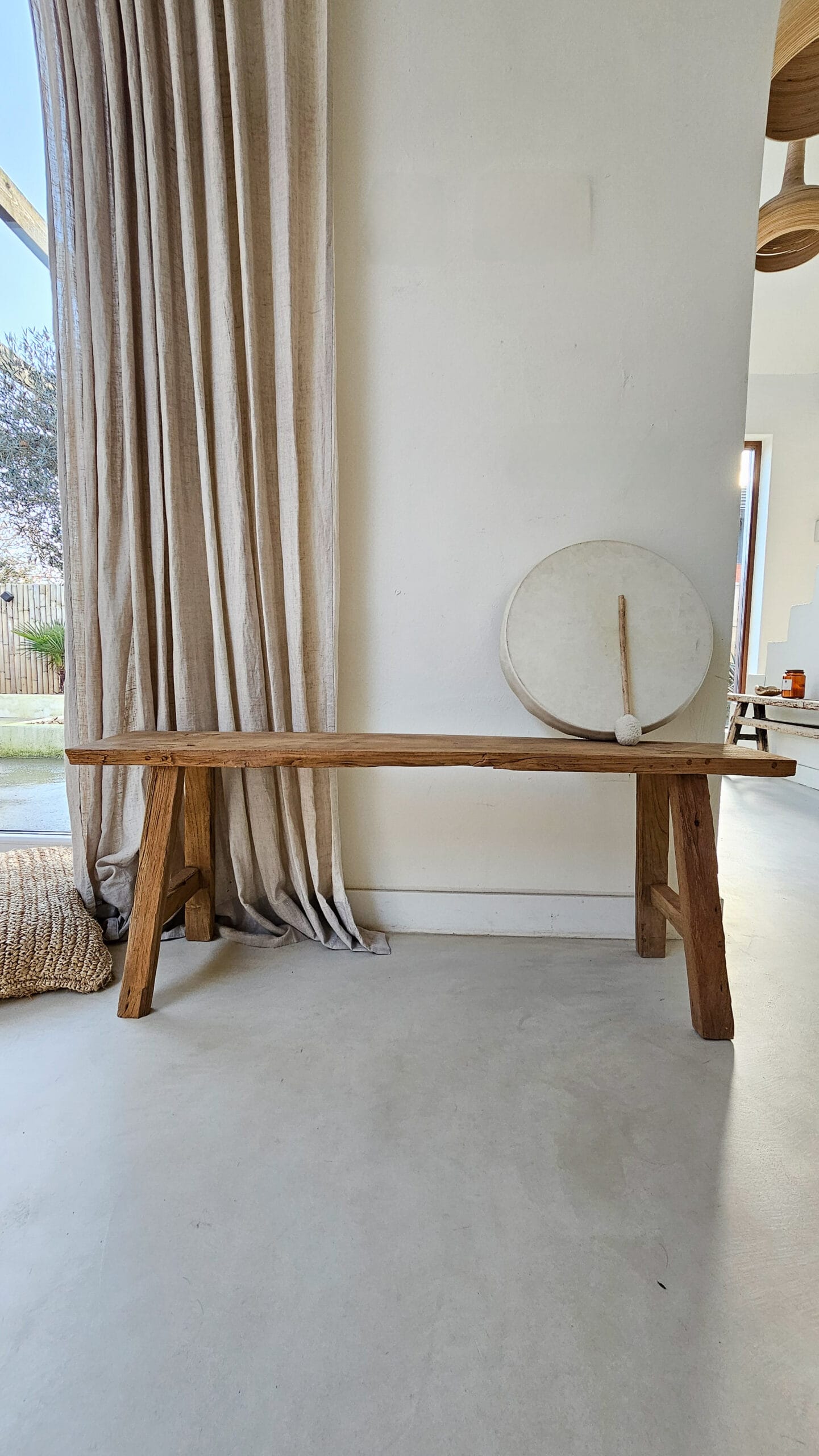 Alhambra Rustikale Teakholzbank - Erdige Charmebank