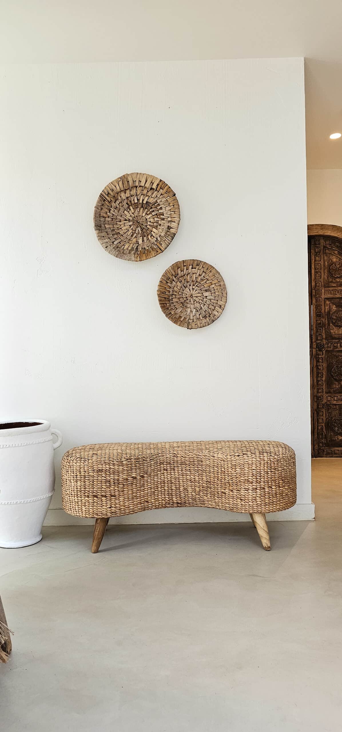 Almuñécar Organic Weave Bank - Kompakter handgewebter Sitz