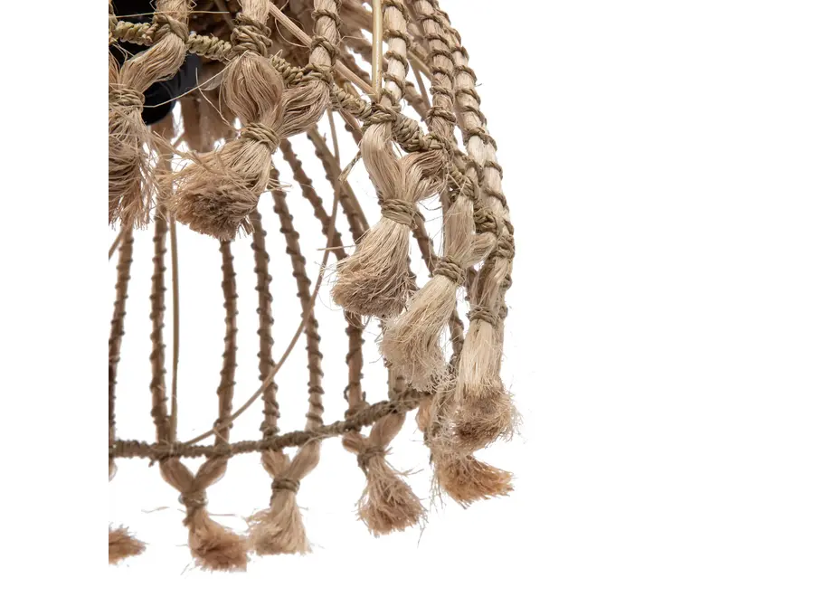Mojácar Boho Pendelleuchte - Abacá Gras Pendelleuchte