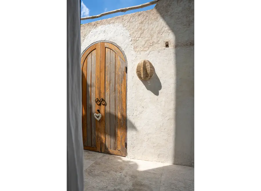 Avila Dawn Wandlampe - Bast-Wandleuchte