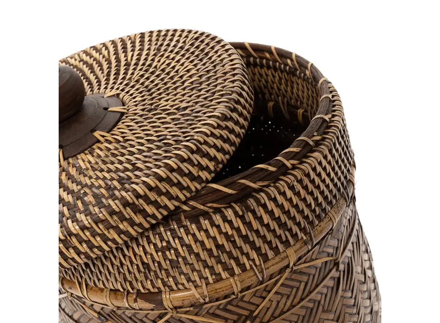 Valle de Aran Rustikales Rattan – handgewebter Korb