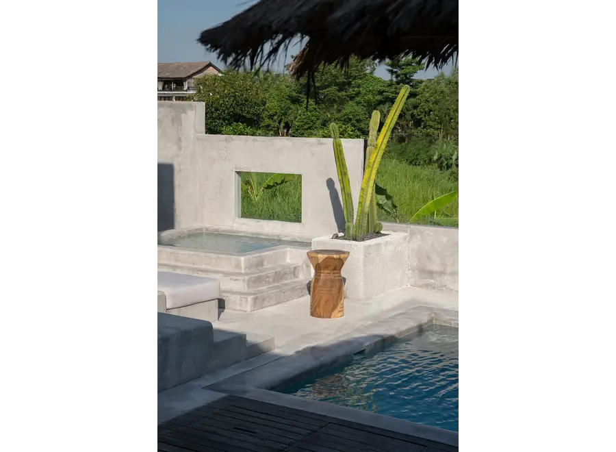 Bubión Bloom Hocker - Hocker aus Suarholz