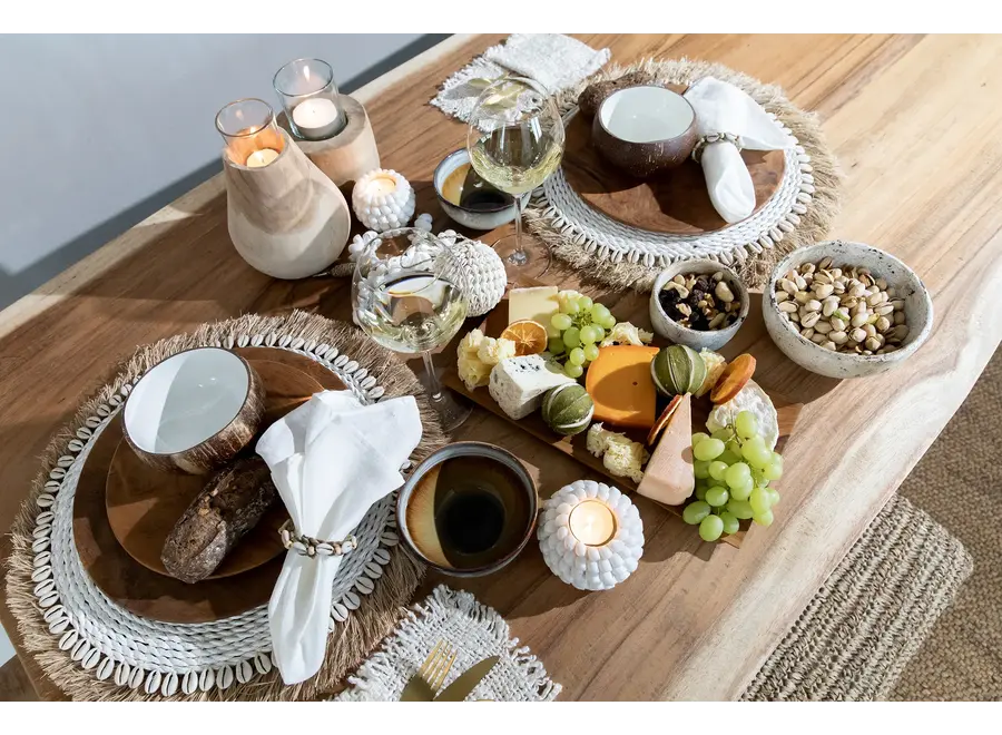 Ayamonte Seashell Luminary - Küsten-Teelichthalter