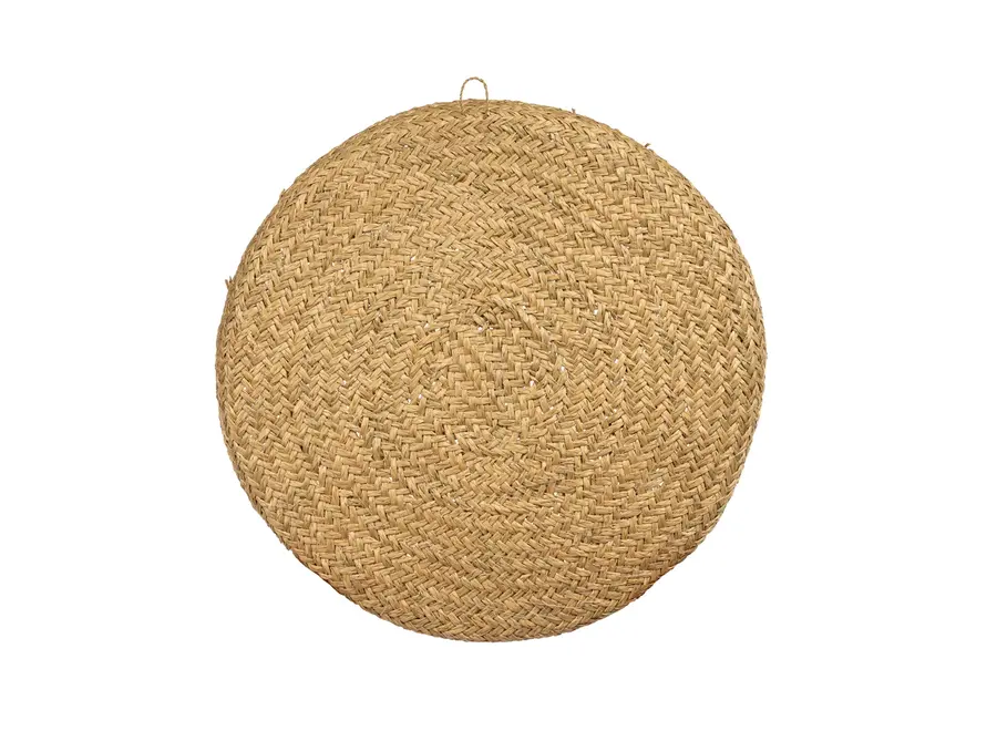 Caribe Muschelteller - Dekoration aus Gras und Kauri-Muscheln