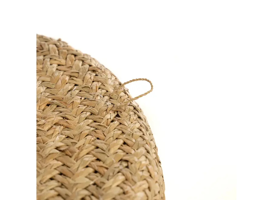 Caribe Muschelteller - Dekoration aus Gras und Kauri-Muscheln