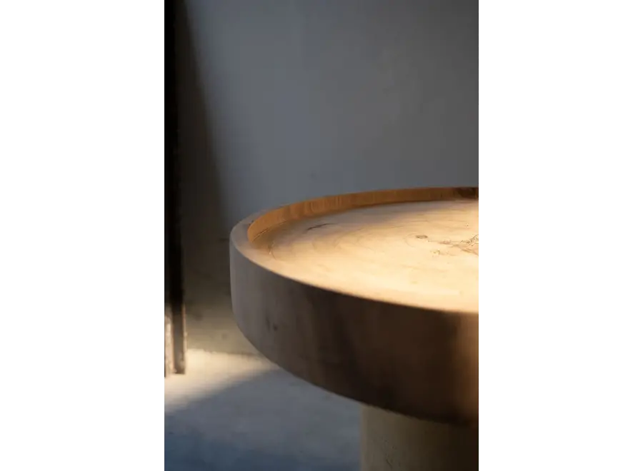 Chimborazo Natur Beistelltisch - Suar Holz Beistelltisch