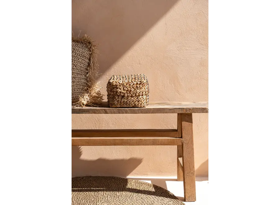 Opferbox aus Kokosnussschale - Bambusbox