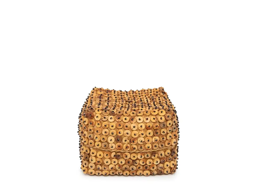 Opferbox aus Kokosnussschale - Bambusbox