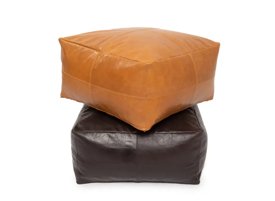 Cazorla Luxe Pouffe – Pouffe aus Nappaleder