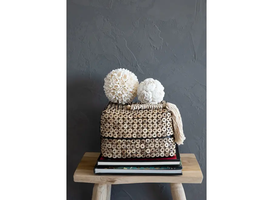 Alhambra Blossom String-Ball - Handgefertigte dekorative Muschelbälle