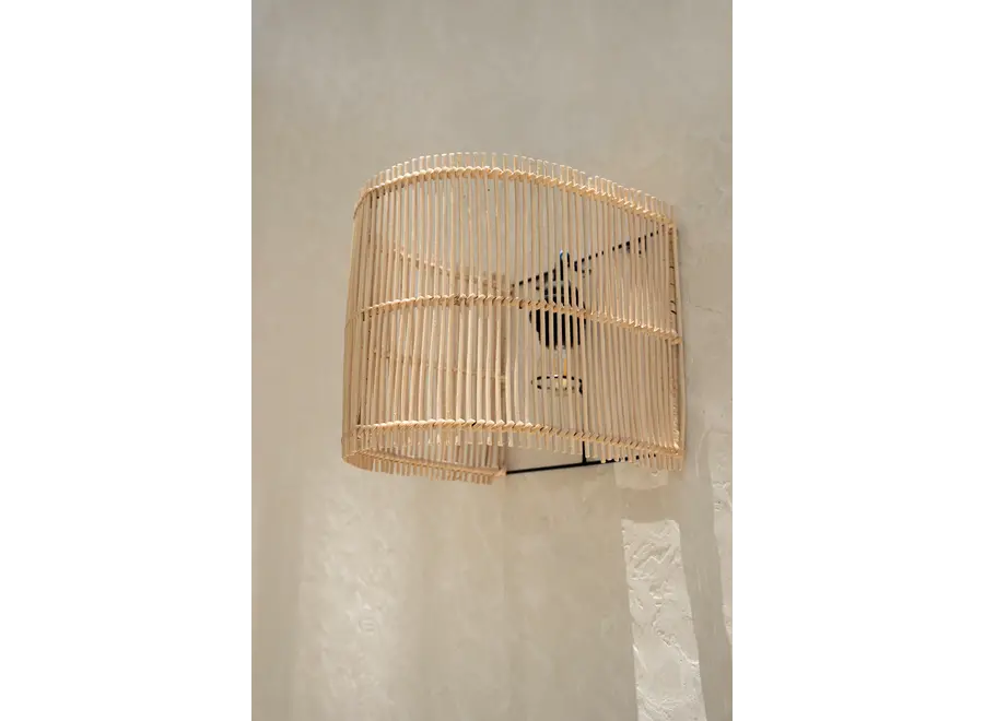 Valderrobres Rattan Glow - Wandapplikation