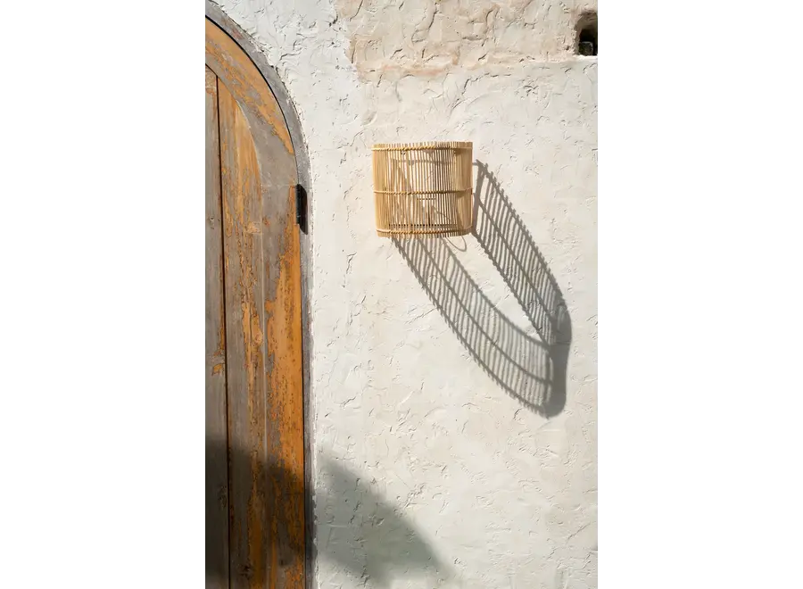 Valderrobres Rattan Glow - Wandapplikation