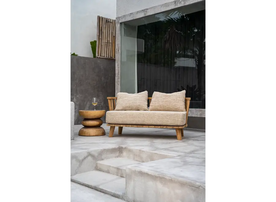 Cádiz Natural Elegance Sofa – Sofa aus Teakholz