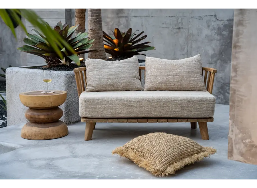 Cádiz Natural Elegance Sofa – Sofa aus Teakholz