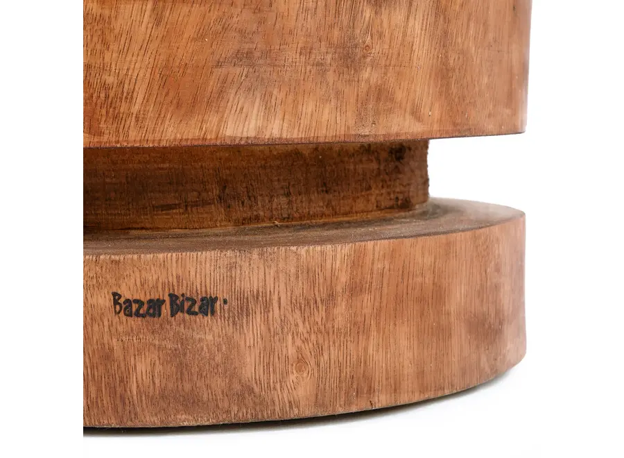 Zahara de la Sierra Massaka Hocker – Hocker aus Suar-Holz