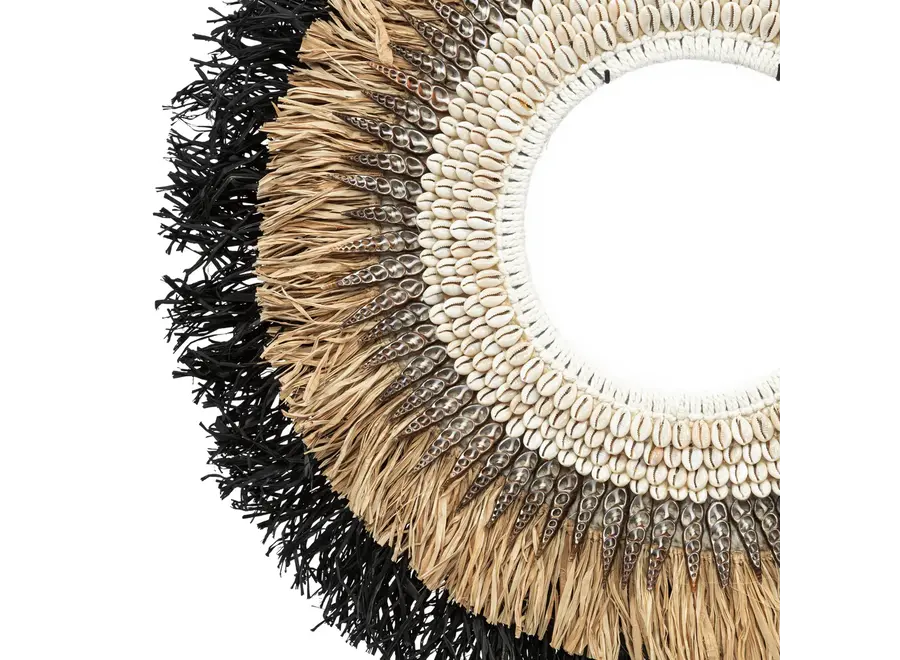 Las Salinas Muschel-Hoop - Raffia-Hoop-Display