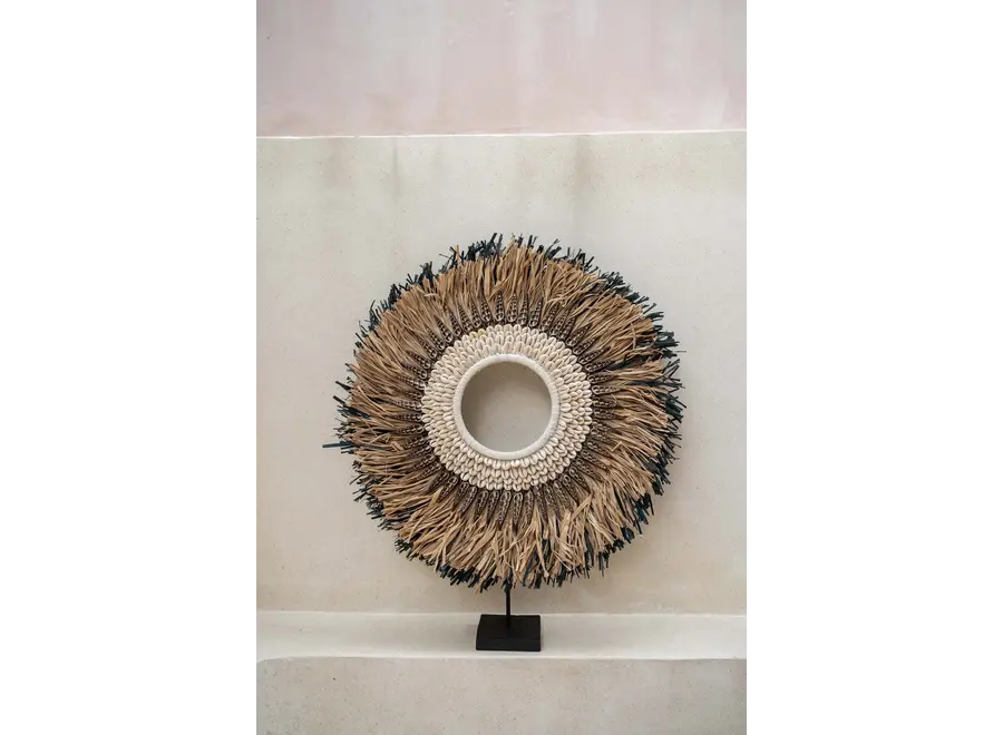 Las Salinas Muschel-Hoop - Raffia-Hoop-Display
