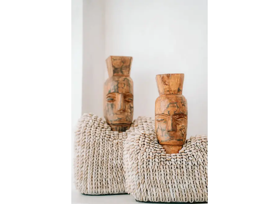 Cudillero Wächterfigur - Jackfrucht Holzstatue