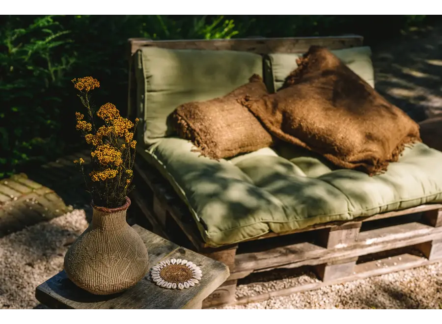 Mallorca Boho Chic Kissen - Handgewebtes Dekokissen