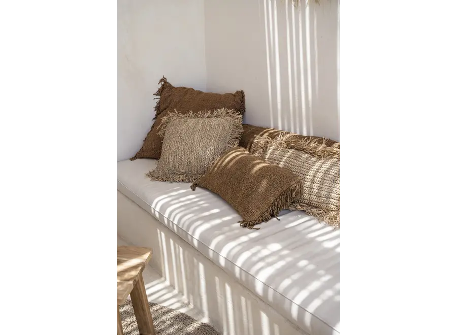 Mallorca Boho Chic Kissen - Handgewebtes Dekokissen