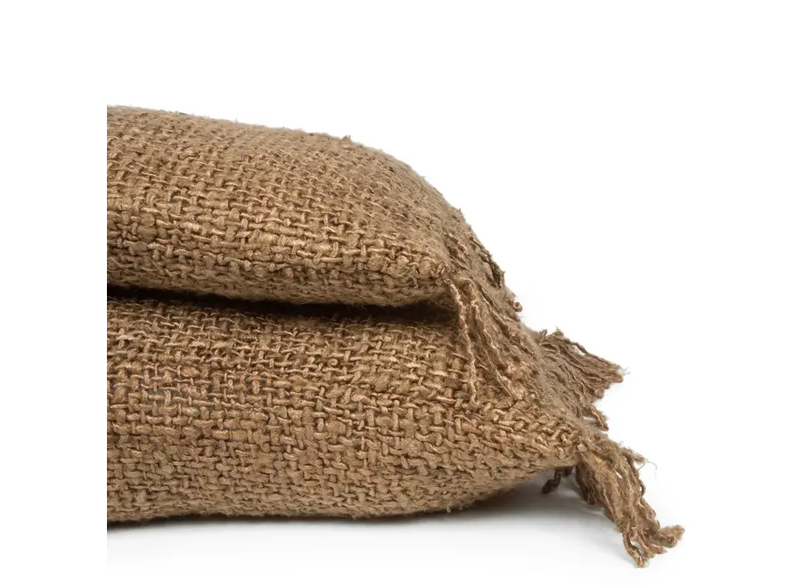 Mallorca Boho Chic Kissen - Handgewebtes Dekokissen