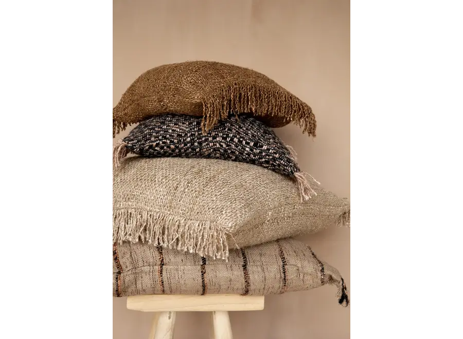 Mallorca Boho Chic Kissen - Handgewebtes Dekokissen