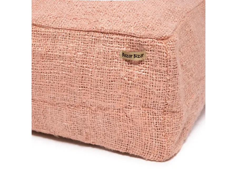 Montserrat Baumwoll-Pouffe – Handgefärbter Baumwoll-Pouffe