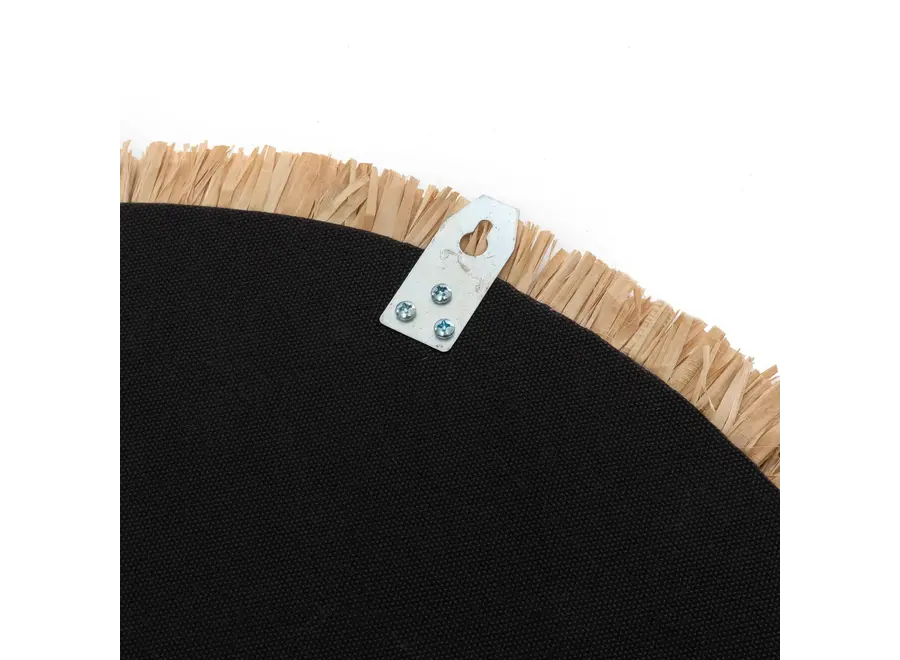 Albufera Raffia Elegance Spiegel - Künstlerischer Dekorspiegel