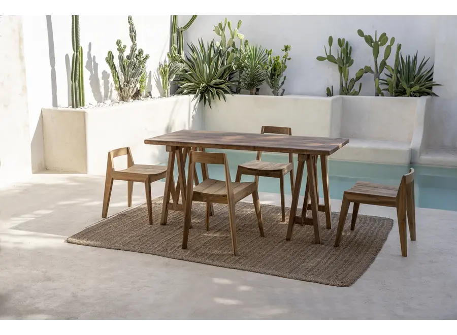 Potes Elegance Chair - Stuhl aus wiederverwertetem Teakholz