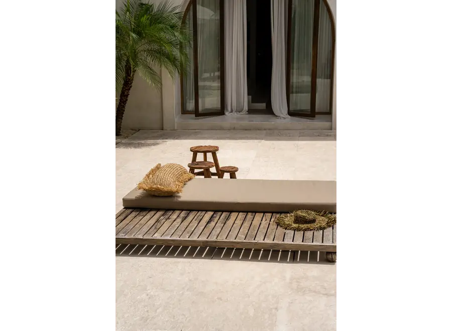 Aus Calpe gefertigtes Raffia-Kissen - Bohemian Home Accent