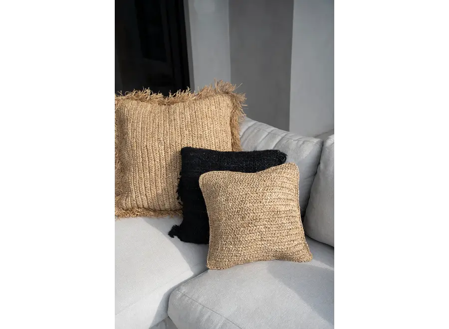 Mallorca Boho Kissen - Raffia Kissen