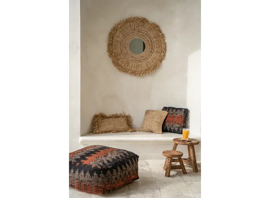 Mallorca Boho Kissen - Raffia Kissen