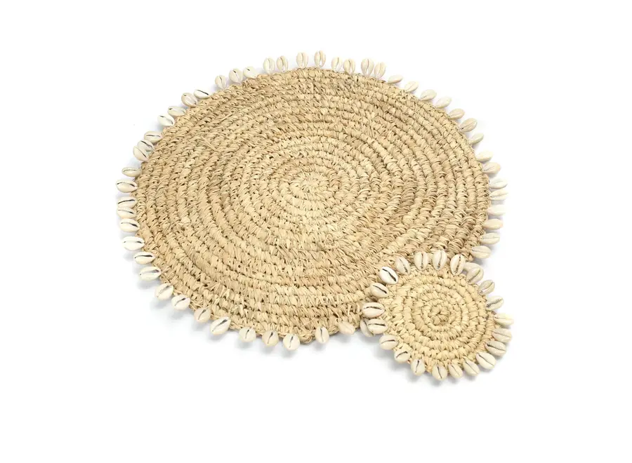 Cudillero Charm Coaster - Tischset mit Muschelverzierung
