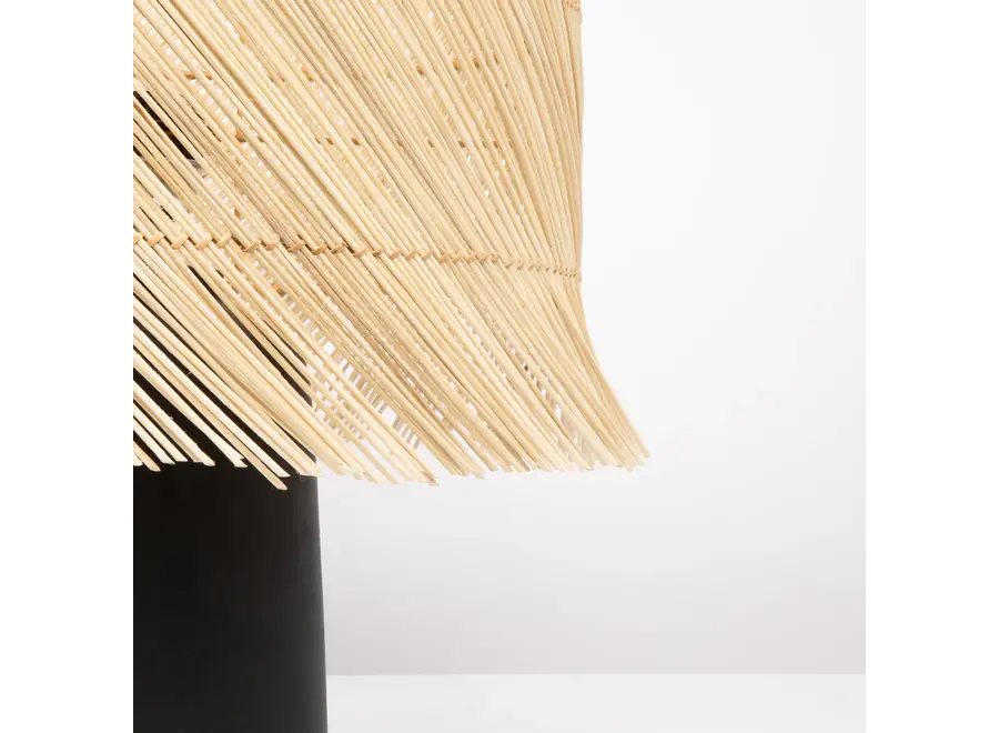Cudillero Boho Lampe - Rattan Tischlampe