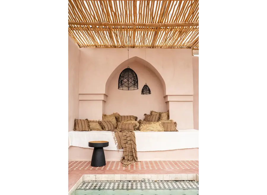 Rayu Beistelltisch - Mattschwarzer Beistelltisch