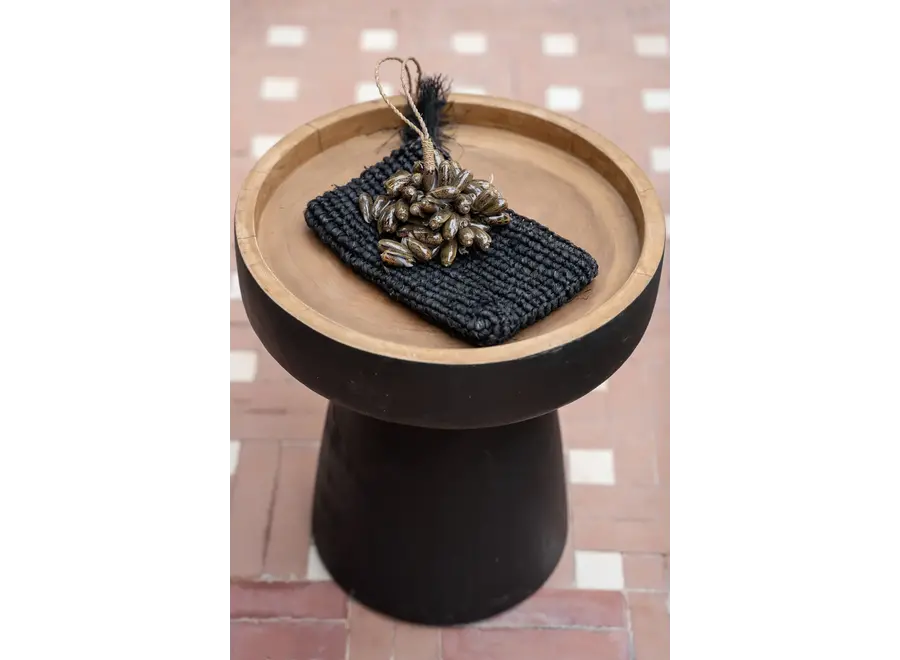 Rayu Beistelltisch - Mattschwarzer Beistelltisch