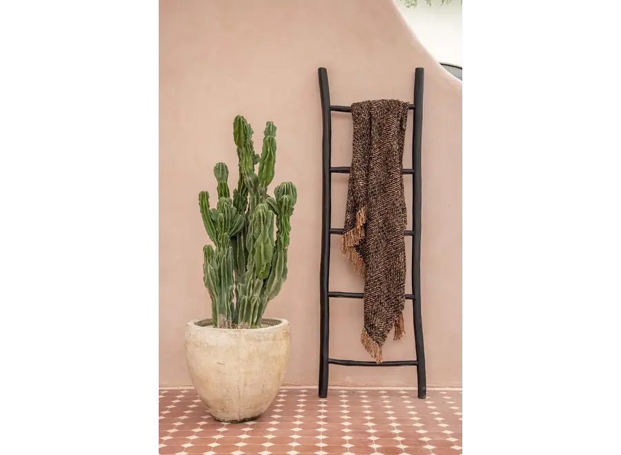 Frigiliana Seidenüberwurf - Handgewebtes Baumwollplaid