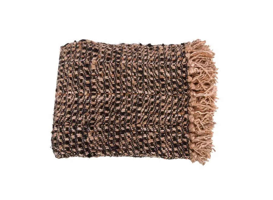 Frigiliana Seidenüberwurf - Handgewebtes Baumwollplaid