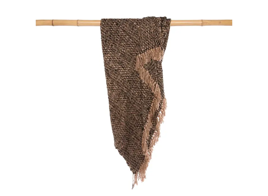 Frigiliana Seidenüberwurf - Handgewebtes Baumwollplaid