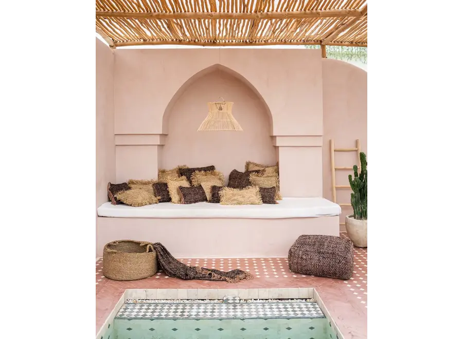 Frigiliana Seidenüberwurf - Handgewebtes Baumwollplaid